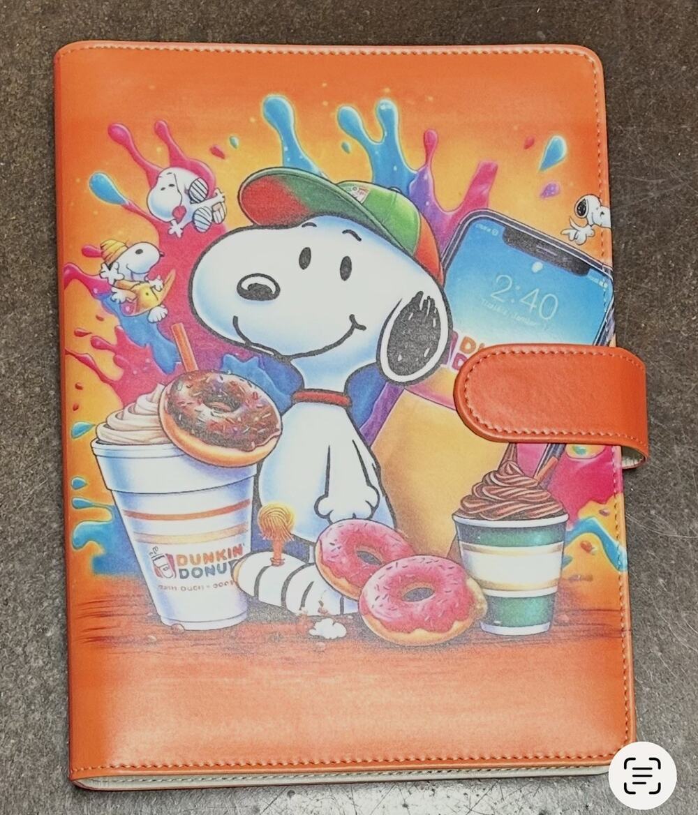 Dunkin Snoopy A5 Binder w/ paper